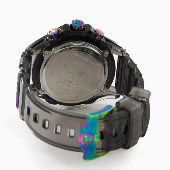 Versace Icon Active Quartz Watch, Polycarbonate, Black, 44 mm, VEZ701022 NWT - Picture 2 of 14